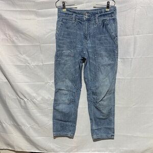 Pilcro The Letterpress by Anthropologie Light Wash Carpenter Style Jeans